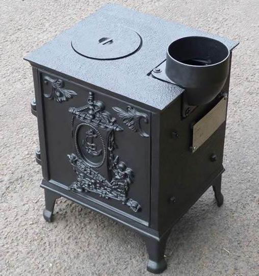 furnace cast iron stove with griddle