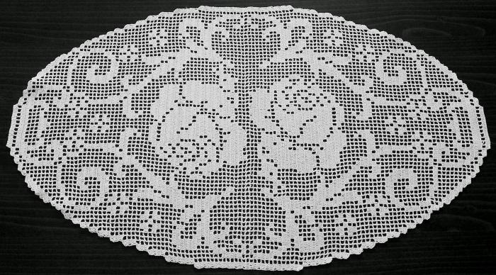oval doilies crochet