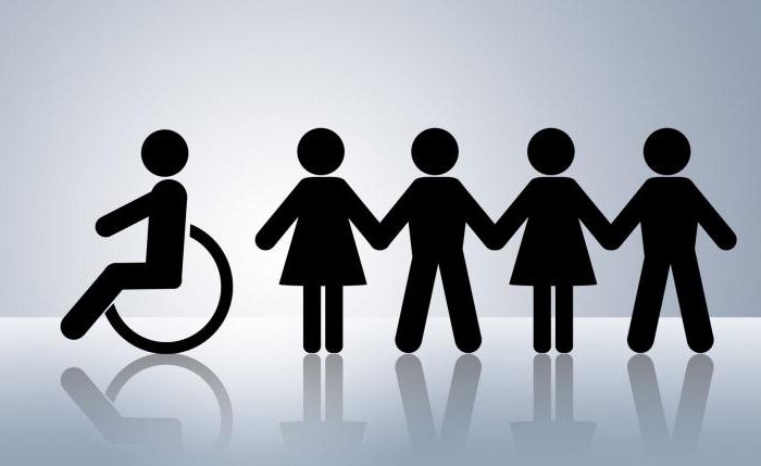 die Größe der Sozialrente 3 Gruppen von Menschen mit Behinderungen