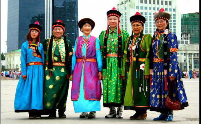 national costumes of the peoples of Russia Buryat