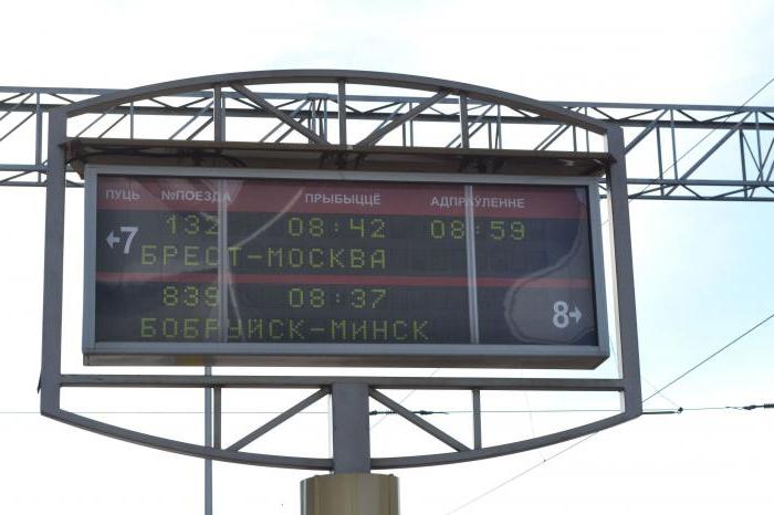 火车时刻表莫斯科到布雷斯特