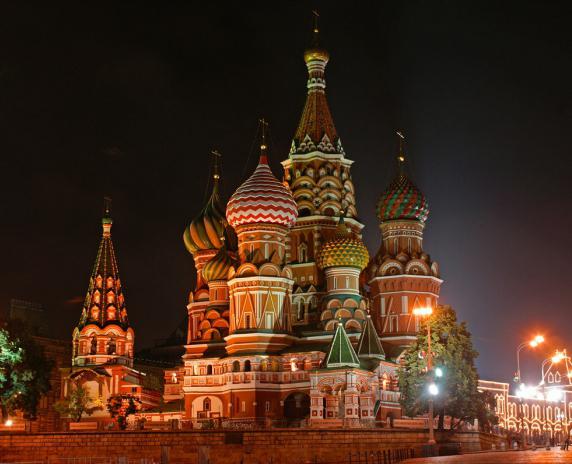  St. Basil's Cathedral in Moscow, the eighth wonder of the world