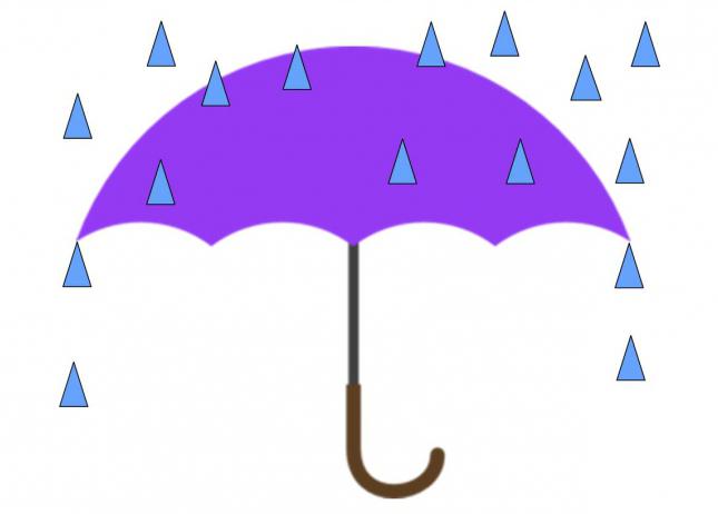 applique para crianças de 2 a 3 anos de guarda-chuva