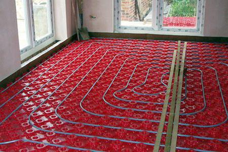 схема розкладки водяної теплої підлоги