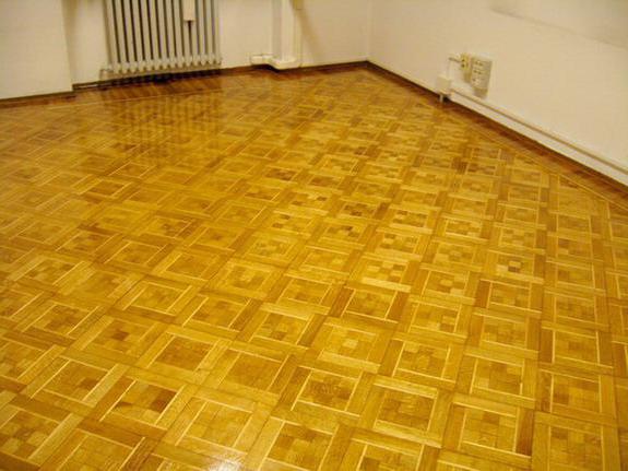 hardwood floors in a private house