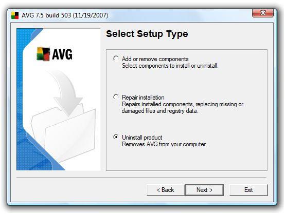 how to remove avg from the computer