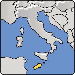 地图马耳他岛