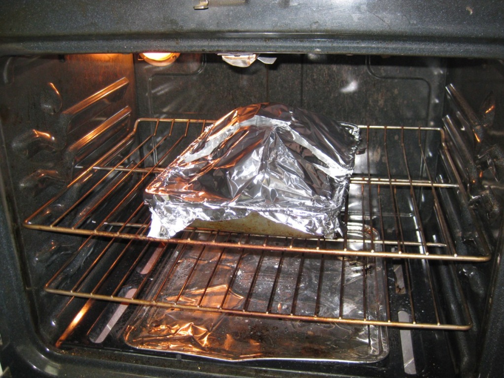 beef with vegetables in foil