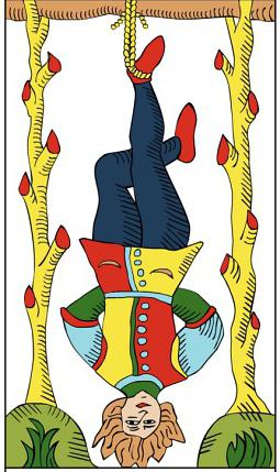 the hanged man of the Tarot