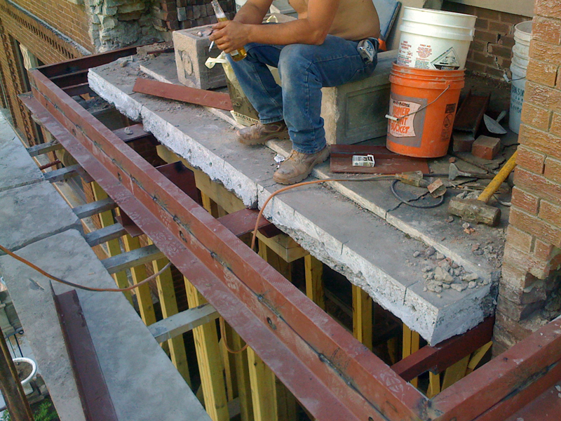 Preparação da varanda à reparação