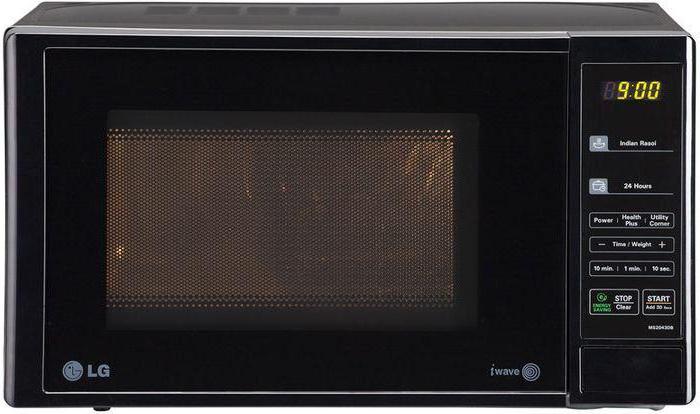 el horno de microondas LG MS 2043
