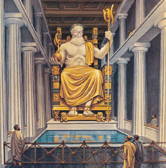 the sculpture of Athena Parthenos