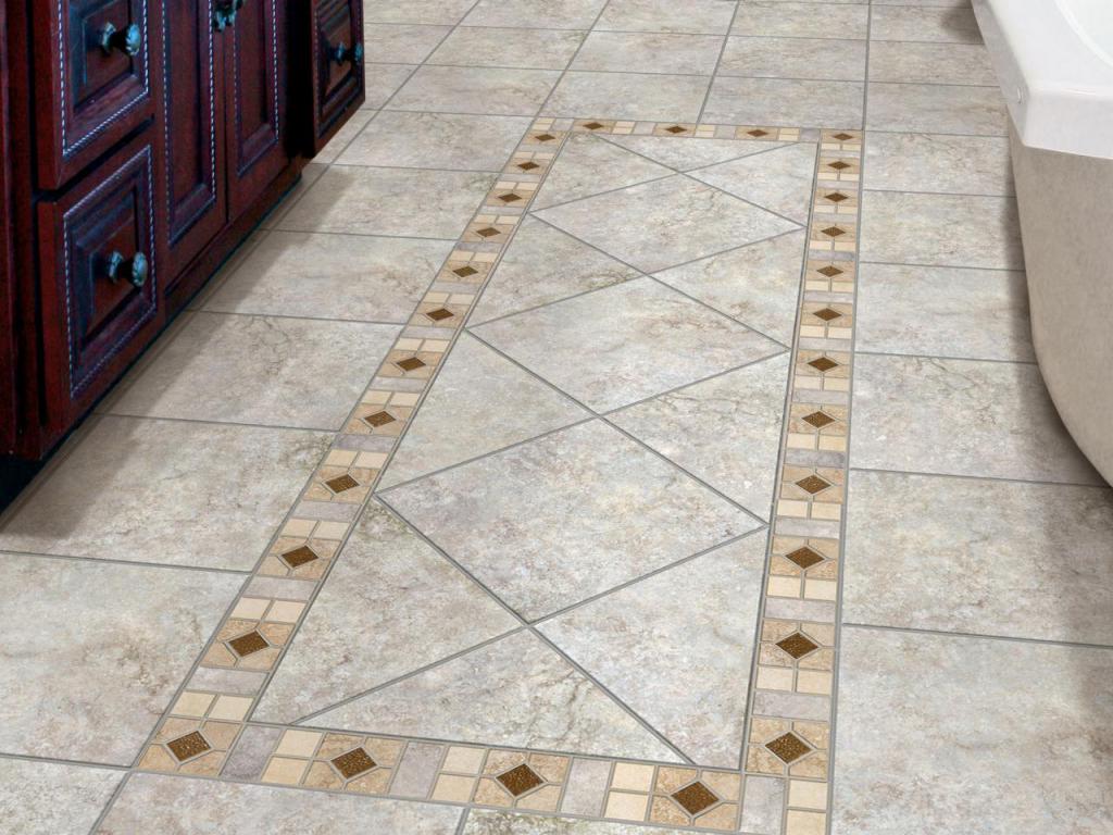 Decorative tiles for kitchen floor