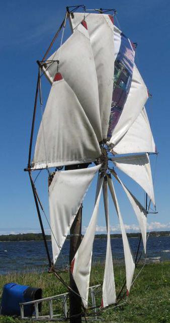 windmills with your hands 5 kW sailing