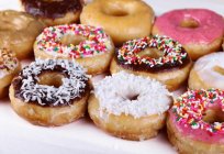 Composição e conteúdo calórico de donuts