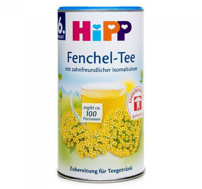 HIPP tea with fennel for newborns