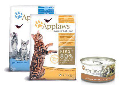 applaws composición de los alimentos para gatos