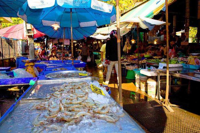 o mercado de peixe em pattaya