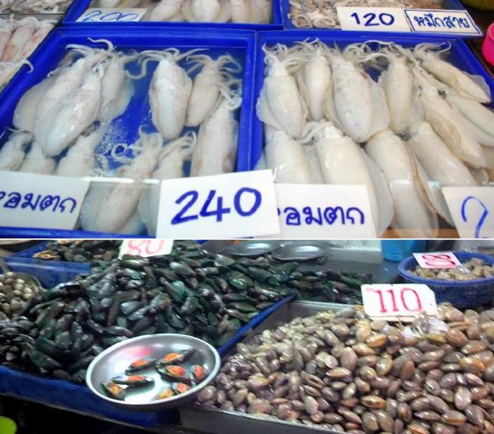 मछली बाजार पटाया के Naklua