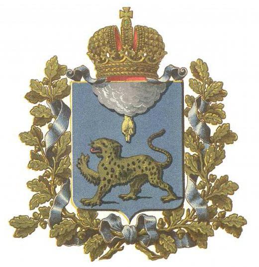 el escudo de armas de pskov la descripción de la