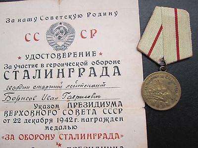la medalla por la defensa de stalingrado