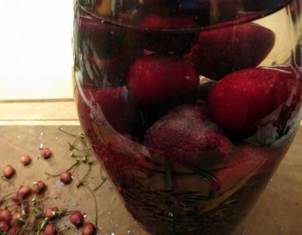 how to make brandy from cherries