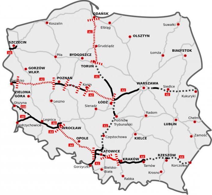Mautstraßen in Polen für PKW