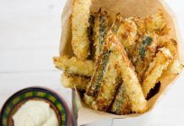 The zucchini in the breadcrumbs. Recipes