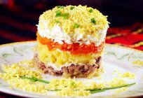 Katman salata karaciğer cod: seçimi malzemeler ve yemek tarifleri