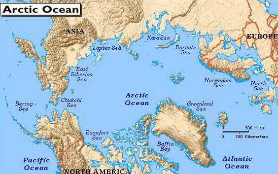 सुविधाओं के आर्कटिक महासागर