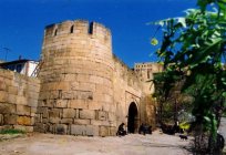 The wall of Derbent in Derbent: no