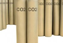 Cilindros com dióxido de carbono: características, a composição e a quantidade de