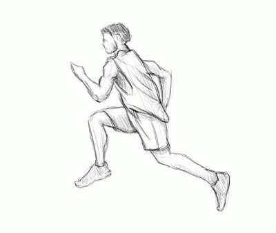 how to draw people in motion