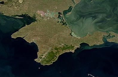 أين هو شبه جزيرة القرم على الخريطة