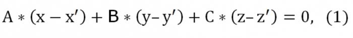 рівняння площини