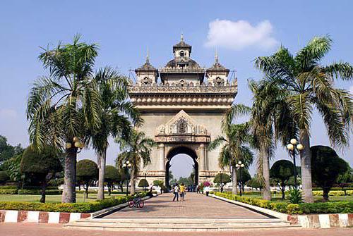 凯旋门的老挝