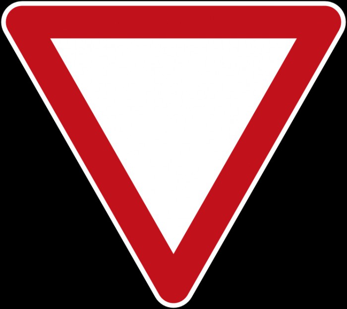 Signs of priority road