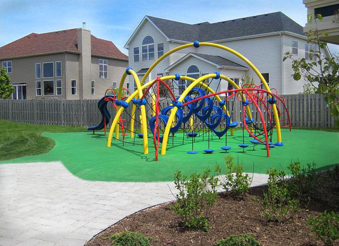a construção do parque infantil do projeto
