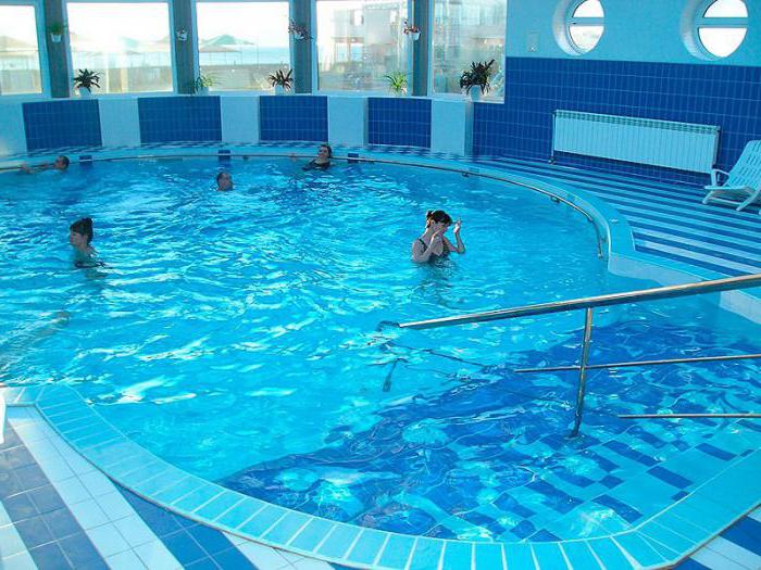 resorts of Crimea with sea water swimming pool