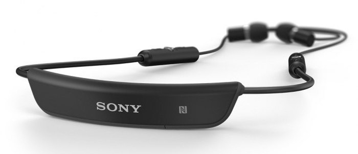 索尼的蓝牙耳机SBH80黑