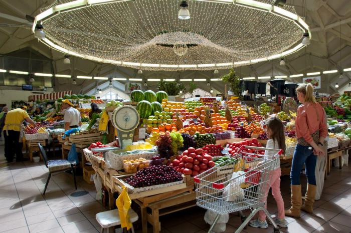 los mercados de alimentos de moscú