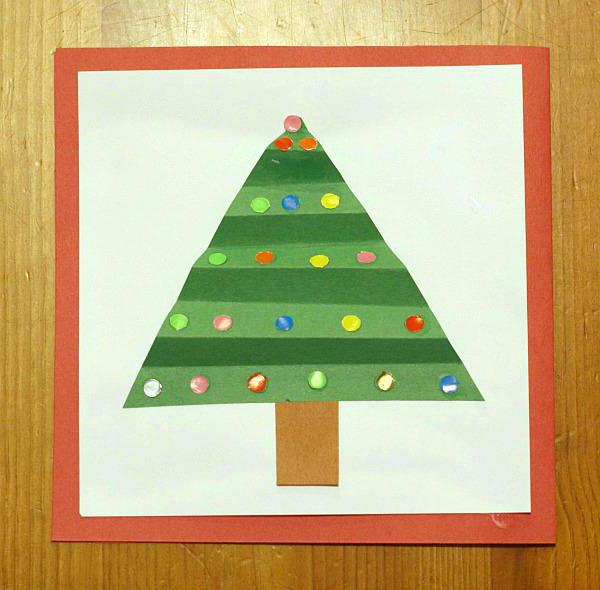 three-dimensional Christmas greeting card for kids