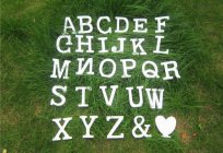 Letters for the decoration of celebration