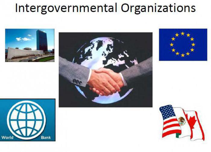 कानूनी व्यक्तित्व के अंतर-सरकारी संगठनों
