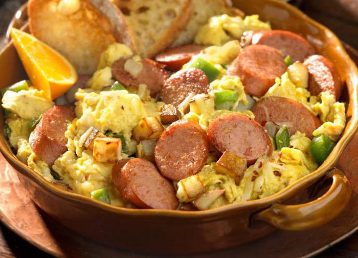 salad with sausage simple