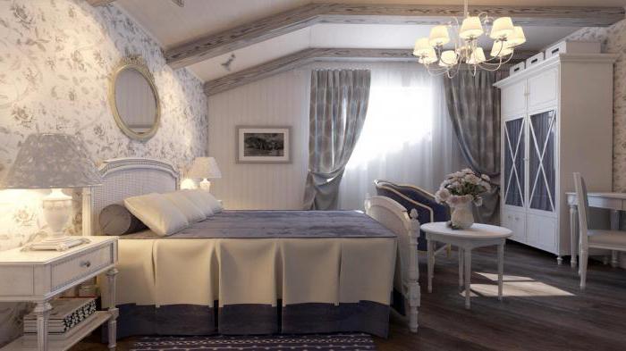 diseño de dormitorio en el estilo de la provenza