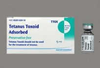 Tetanus: routine and emergency prophylaxis, tetanus toxoid