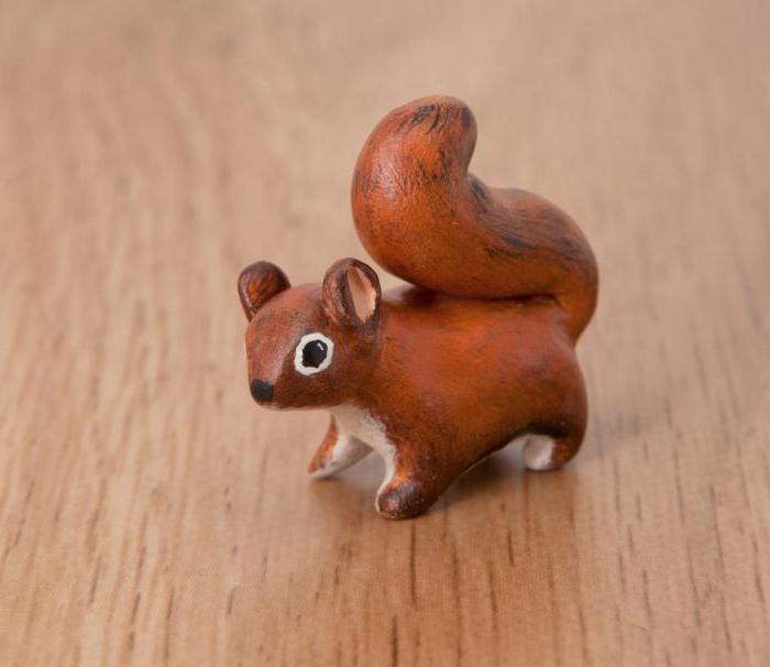 如何塑造一个松鼠从粘土