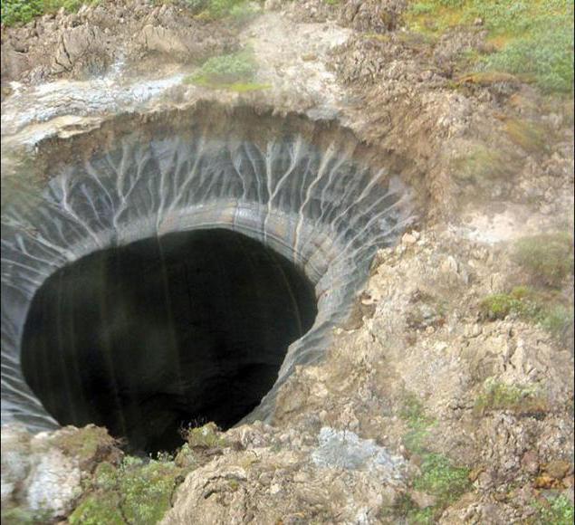 sinkhole on the Yamal Peninsula