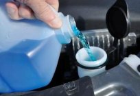 De inverno o líquido de lavagem limpa: tipos, fabricantes e comentários